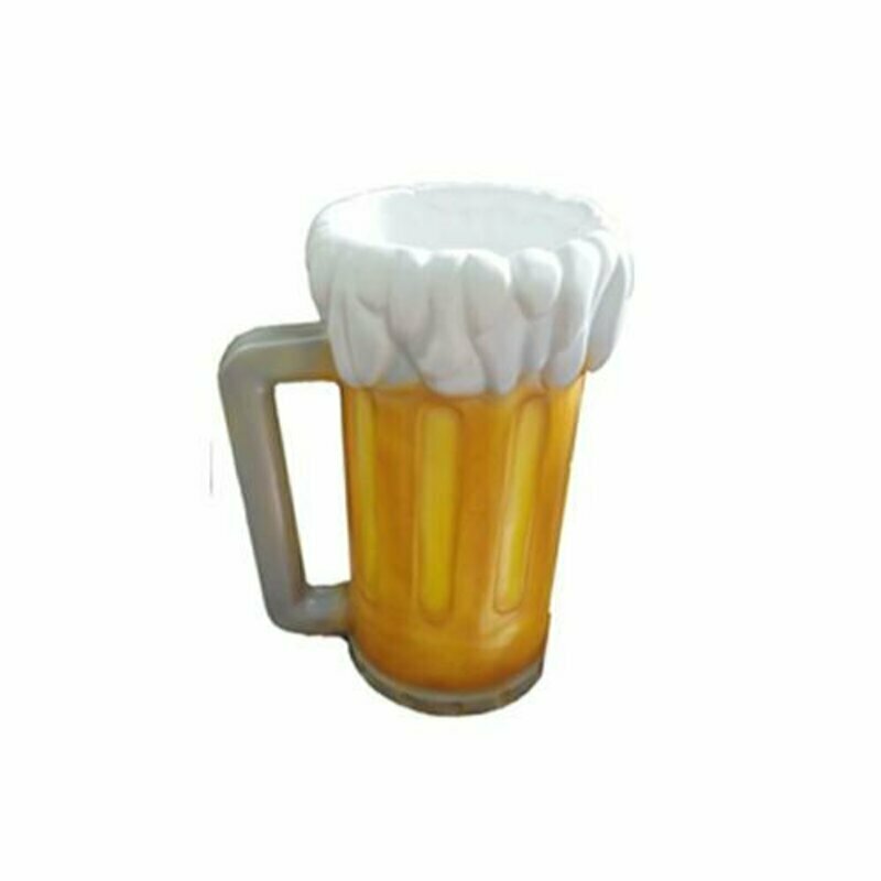 Bier Garten Krug Aufsteller Skulptur Glas Figur Skulpturen 93cm Aufsteller Werbe