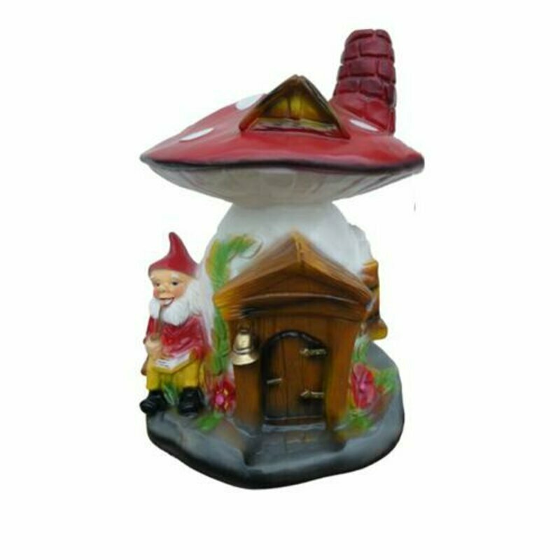 Skulptur Pilz Haus Statue Garten Figuren 75cm Statuen Skulpturen Figur 2