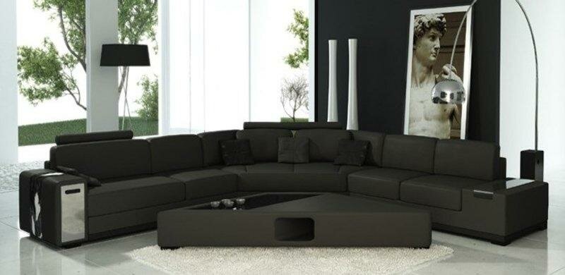 Wohnlandschaft XXL Ecksofa Stoffsofa Bigsofa Ledersofa Couch Garnitur