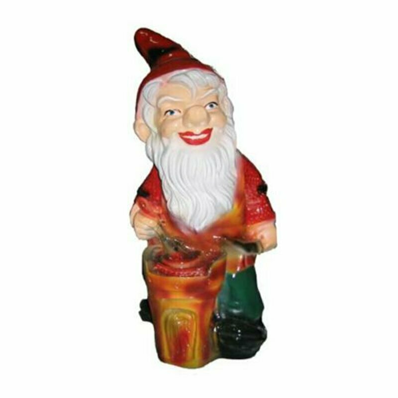 Garten Haus Dekoration Figur Statue Skulpturen Deko Figuren Zwerg Handarbeit M25