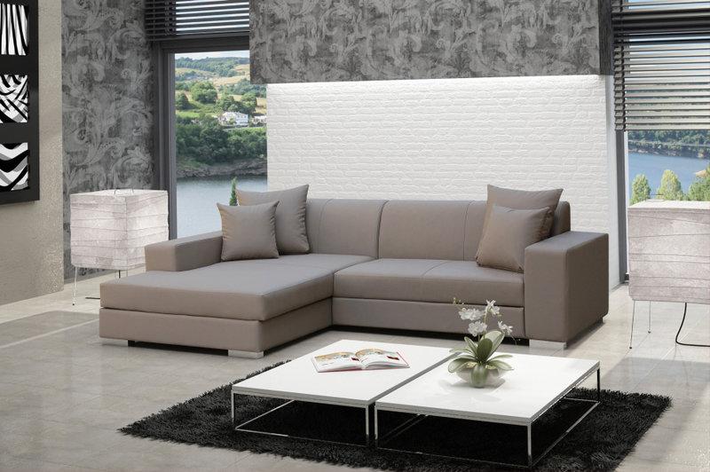 Sofa Schlafsofa Designer Sofa mit Bettfunktion + Bettkasten Ecksofa Couch NEU MEXICO