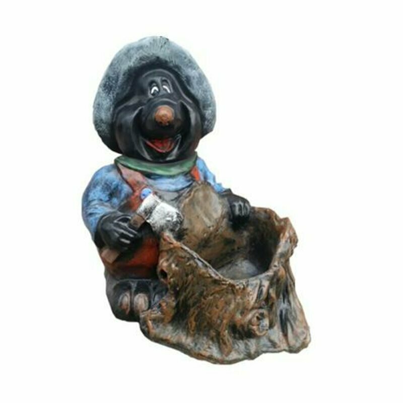 Design Figur Statue Figur Dekoration Deko Statuen Kunststoff Skulptur Maulwurf 3