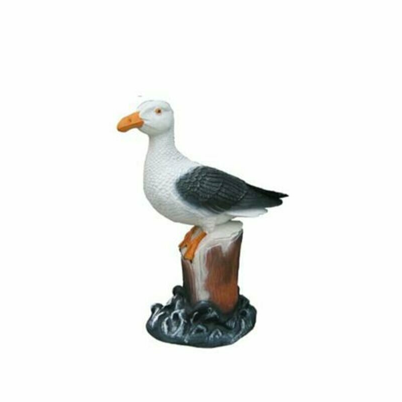 Deko Figur Möwe Vogel Garten Figuren Skulptur Statuen Skulpturen 43cm