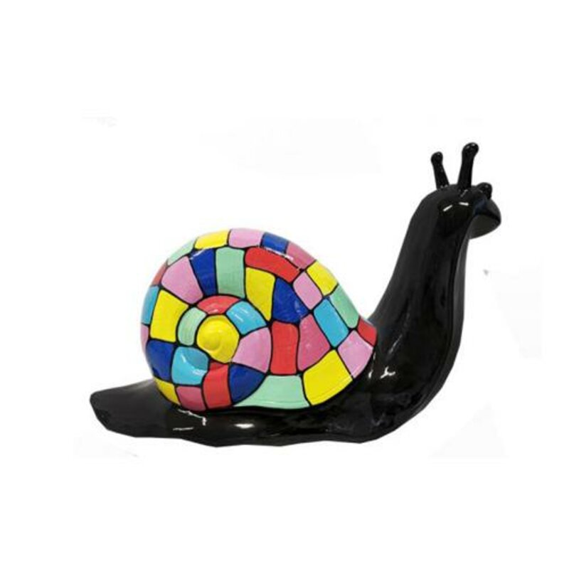 Luxus Designer Figur Bunte Schnecke Statue 40cm Figuren Statuen Skulptur 3