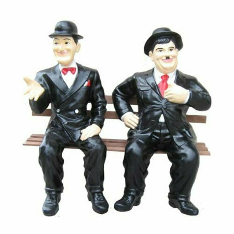 Deko Figur Statue Skulptur 60 cm Figuren Statuen Skulpturen Laurel Hardy P90