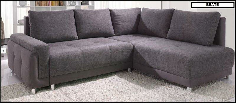 Ecksofa Eck Wahl: Leder Stoff Textil Couch Sofa Polster Ecke Garnitur