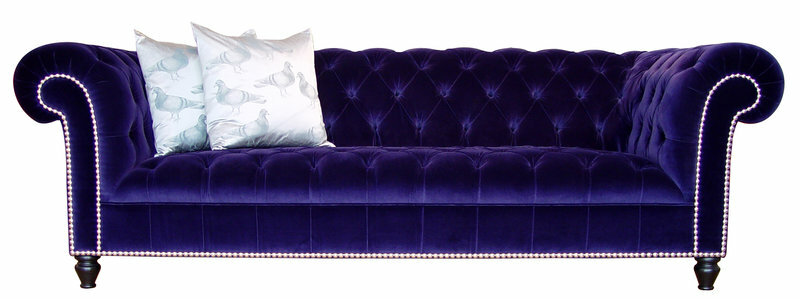 Chesterfield Sofa Polster Designer Sofas Garnitur Couch Samt Ledersofa