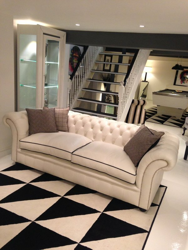 Chesterfield 3 Sitzer XXL Polster Sitz Couch Sofa Garnitur Big Couchen