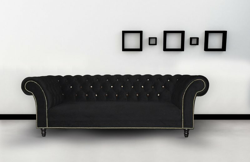 Chesterfield Sofa Polster Designer Couchen Sofas Garnitur Textil Stoff Textil 29