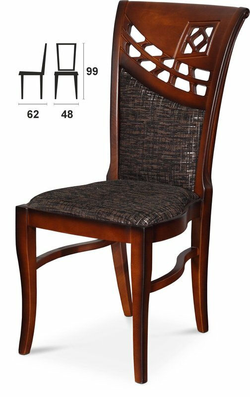 Echt Holzstuhl Stuhl Sitz Stoff Stühle MADE IN EU Sessel Esszimmer Büro Neu