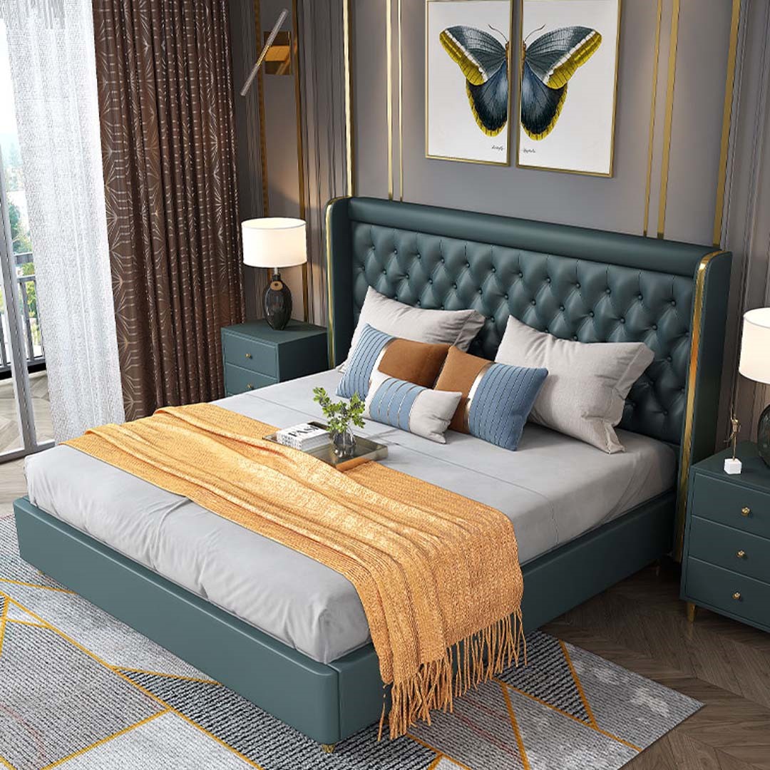 Klassisches Bett Doppelbett Betten Holz Landhaus Stil Echtes Holz Schlafzimmer !!