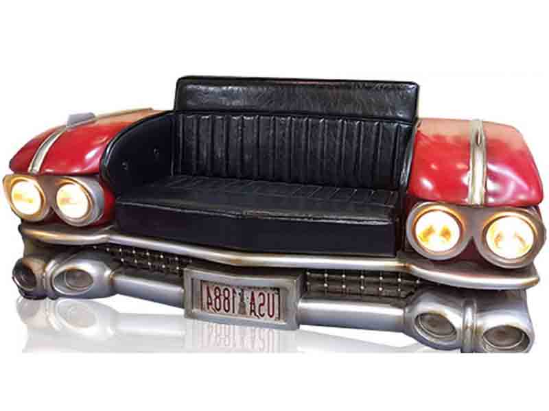 Sofa Auto Halbes Fahrzeug Ratro Cinema Couch Polster Garnitur Ledersofa Couchen