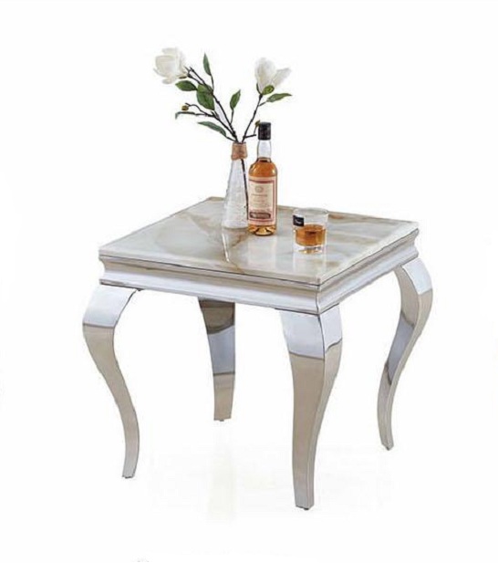Beistelltisch Tisch Couchtisch Sofa Tische Wohnzimmer Design Edelstahl Möbel Neu