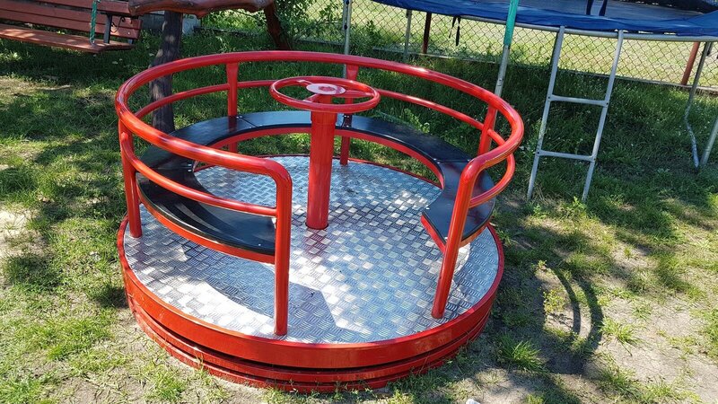 Spielplatz Geräte Kinderkarussell Drehplatte Karussell Ringelreiten Made in EU SOFORT