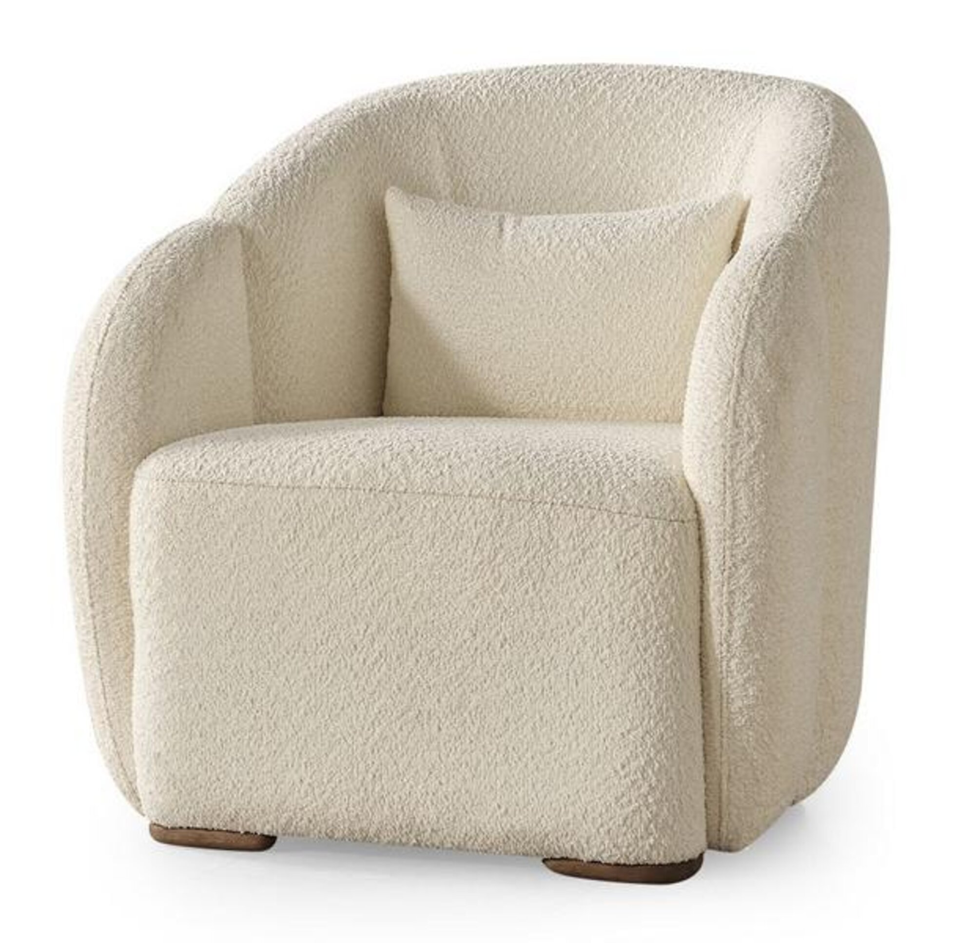 Sessel Wohnzimmer Design Weiß Luxus Sitz Polstermöbel Textil Polstersessel