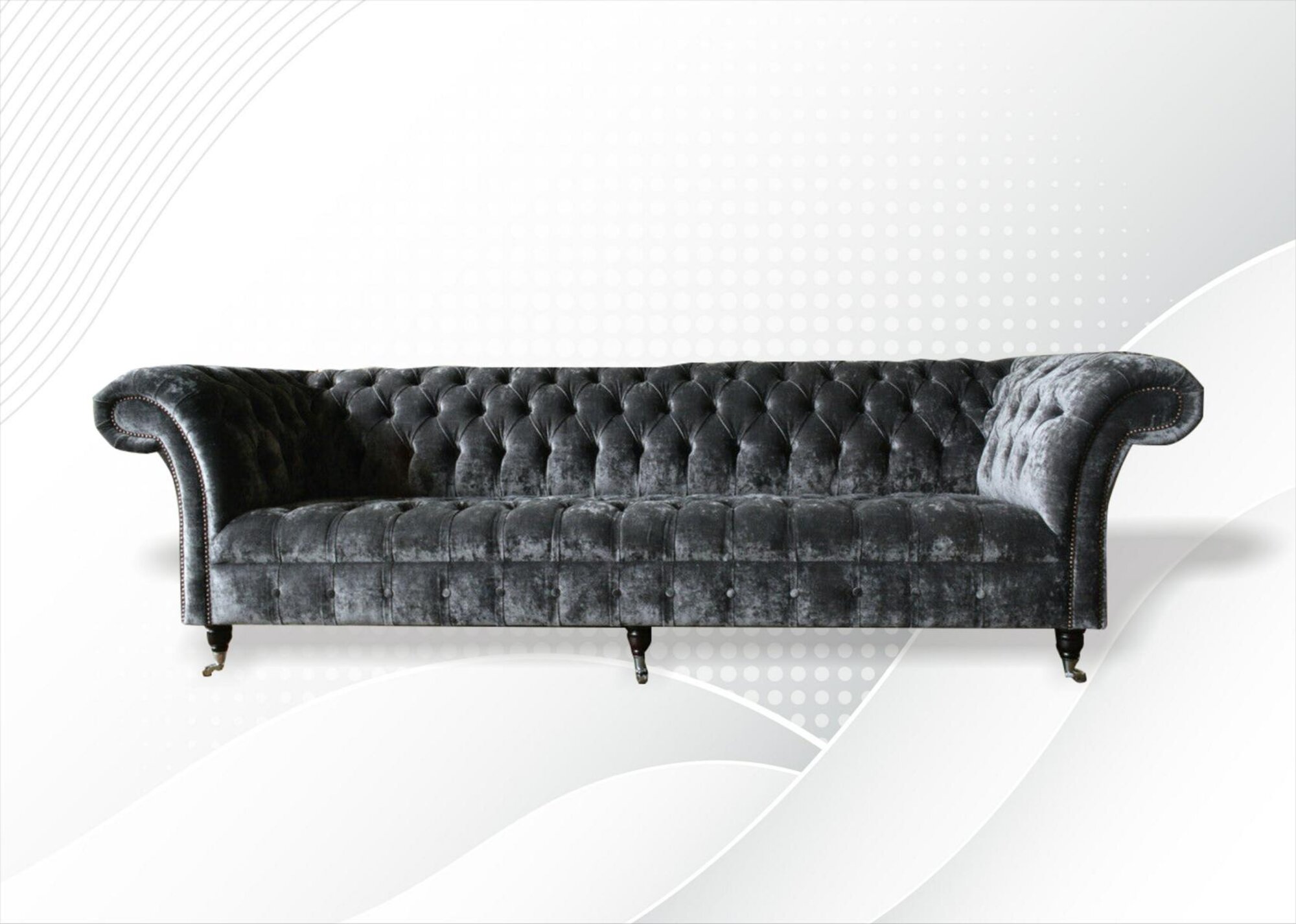 Dreisitzer Couch Polster Design Sofa Moderner 4er Sofas Zimmer Möbel 240cm Sitz