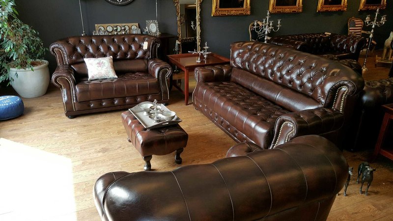Chesterfield Sofagarnitur Garnitur 3+2+1 Couch Sofa Polster Italienische Möbel