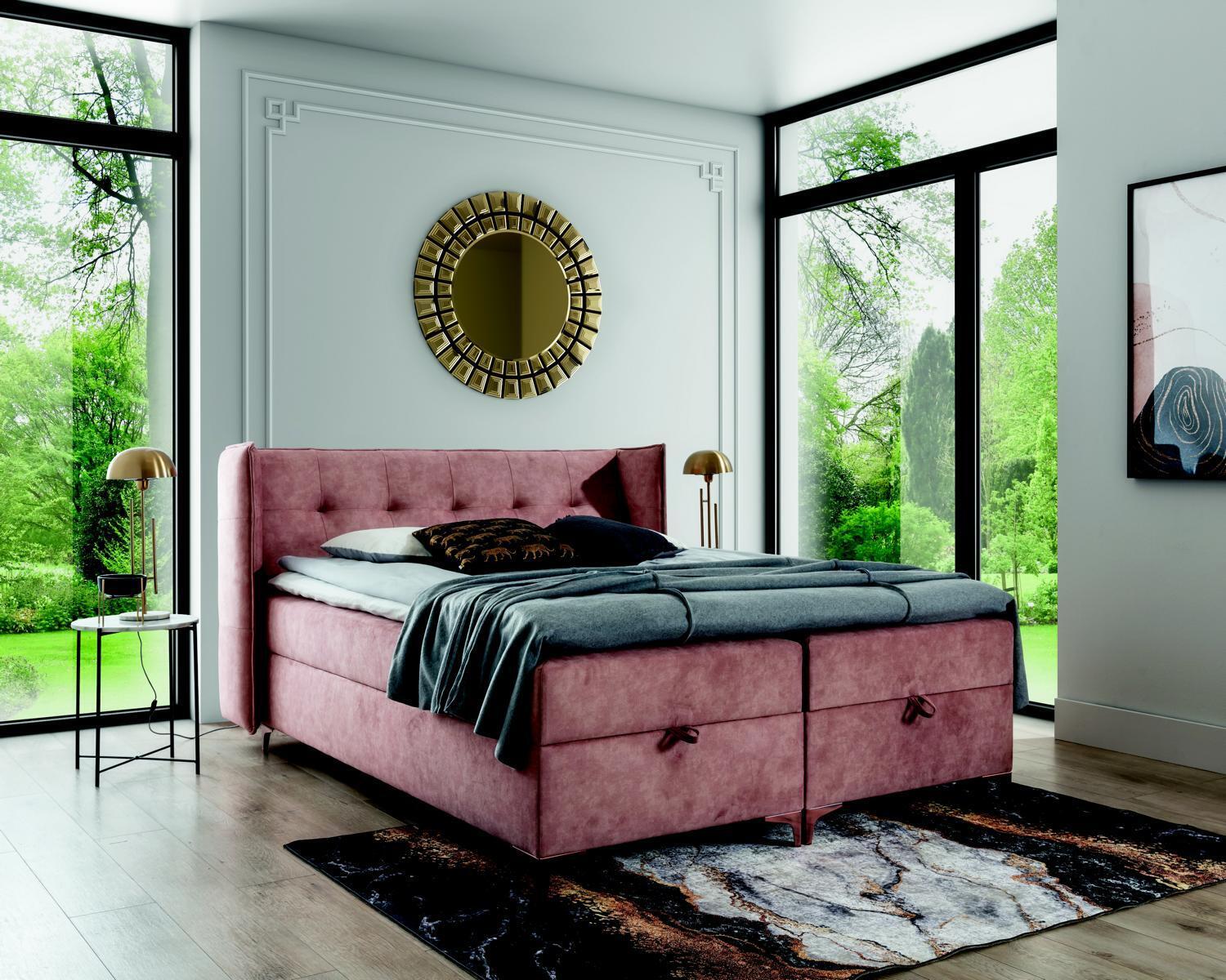 Schlafzimmer Möbel Boxspringbett Bett 160x200cm Modern Design Einrichtung