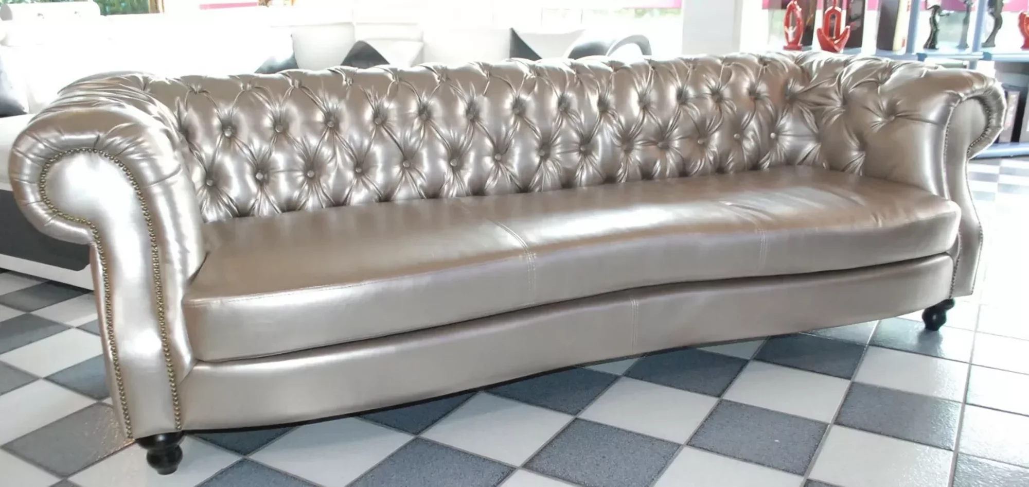 LEDERSOFA XXL CHESTERFIELD BIG SOFA ENGLAND 250cm o. 300cm