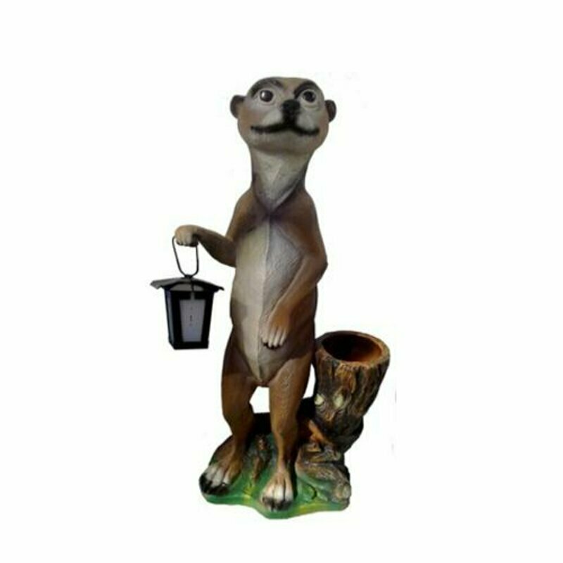 Erdmännchen Figur Statue Garten Dekoration Skulptur Deko Skulpturen 4