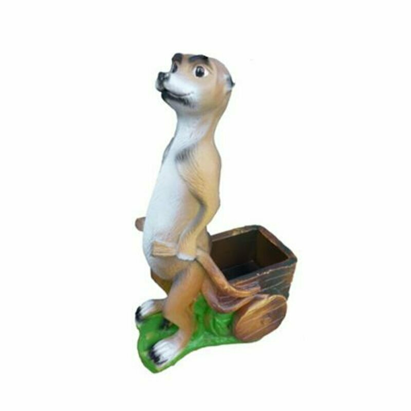 Erdmännchen Figur Statue Garten Dekoration Skulptur Deko Skulpturen 5