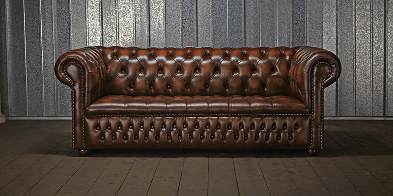 Chesterfield Polster Sofa Couch Designer Garnitur 3 Sitz Couchen Klassisch