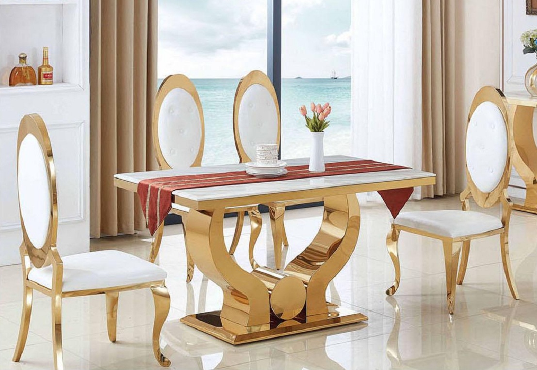 Esstisch Esszimmer Set Essgruppe Klassischer Tisch 5tlg Set Stuhl neu 4x Stühle