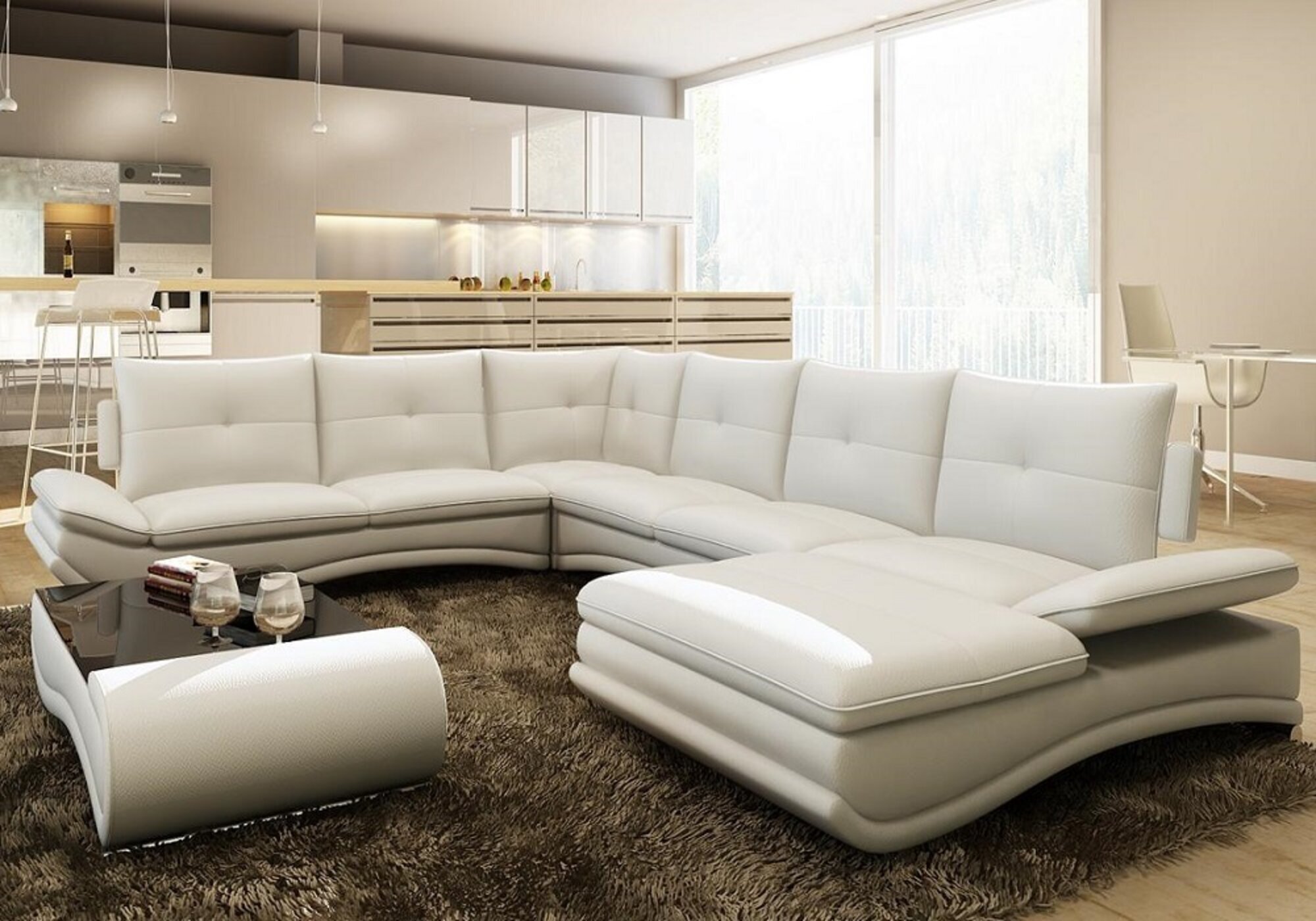 Ledersofa XXL U Form Wohnzimmer Couch Sofa Big Ledercouch Sofas Sofort Ledersofa XXL U Form Wohnzimmer Couch Sofa Big Ledercouch Sofas Sofort