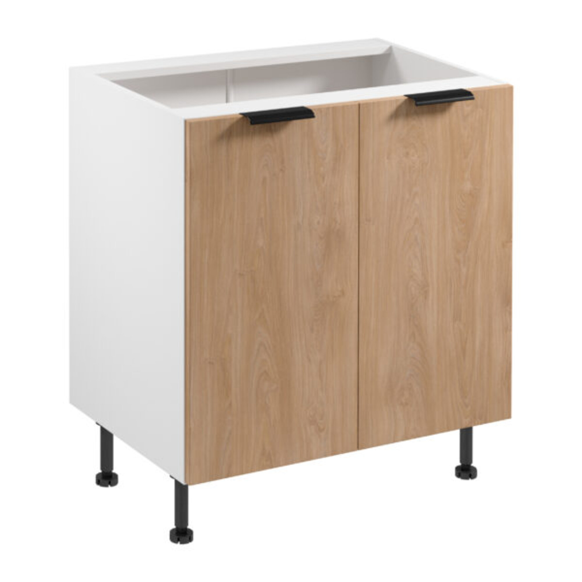 Standunterschrank Küchenschrank Schrankelement Küche Zweitüriger Weiß