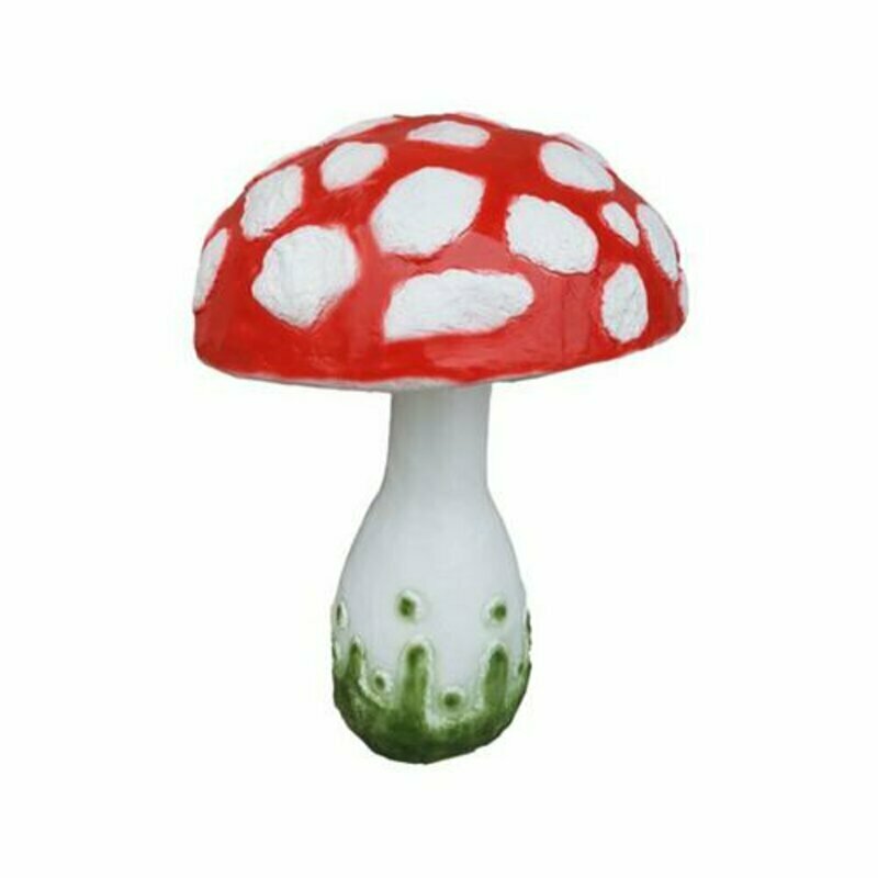 Skulptur Pilz Haus Statue Garten Figuren 60cm Statuen Skulpturen