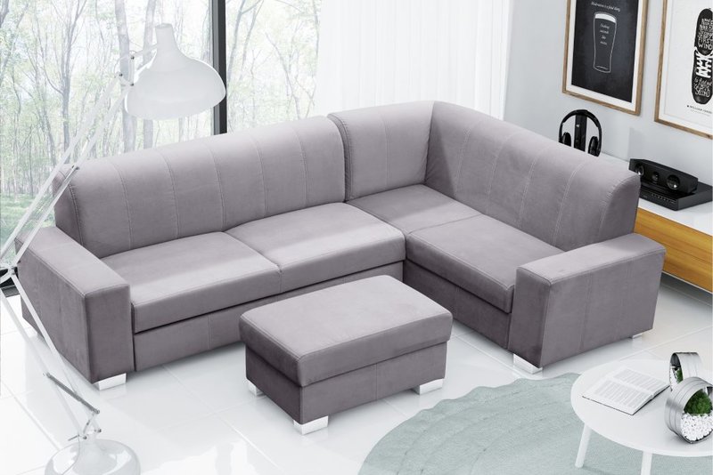 Sofa Schlafsofa Designer Sofa mit Bettfunktion + Bettkasten Ecksofa Couch NEU MECENAS