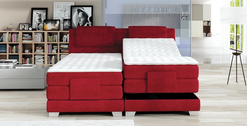 Boxspringbett Design Bett Topper Federkern Doppelbett Polsterbett Elektrische Welle