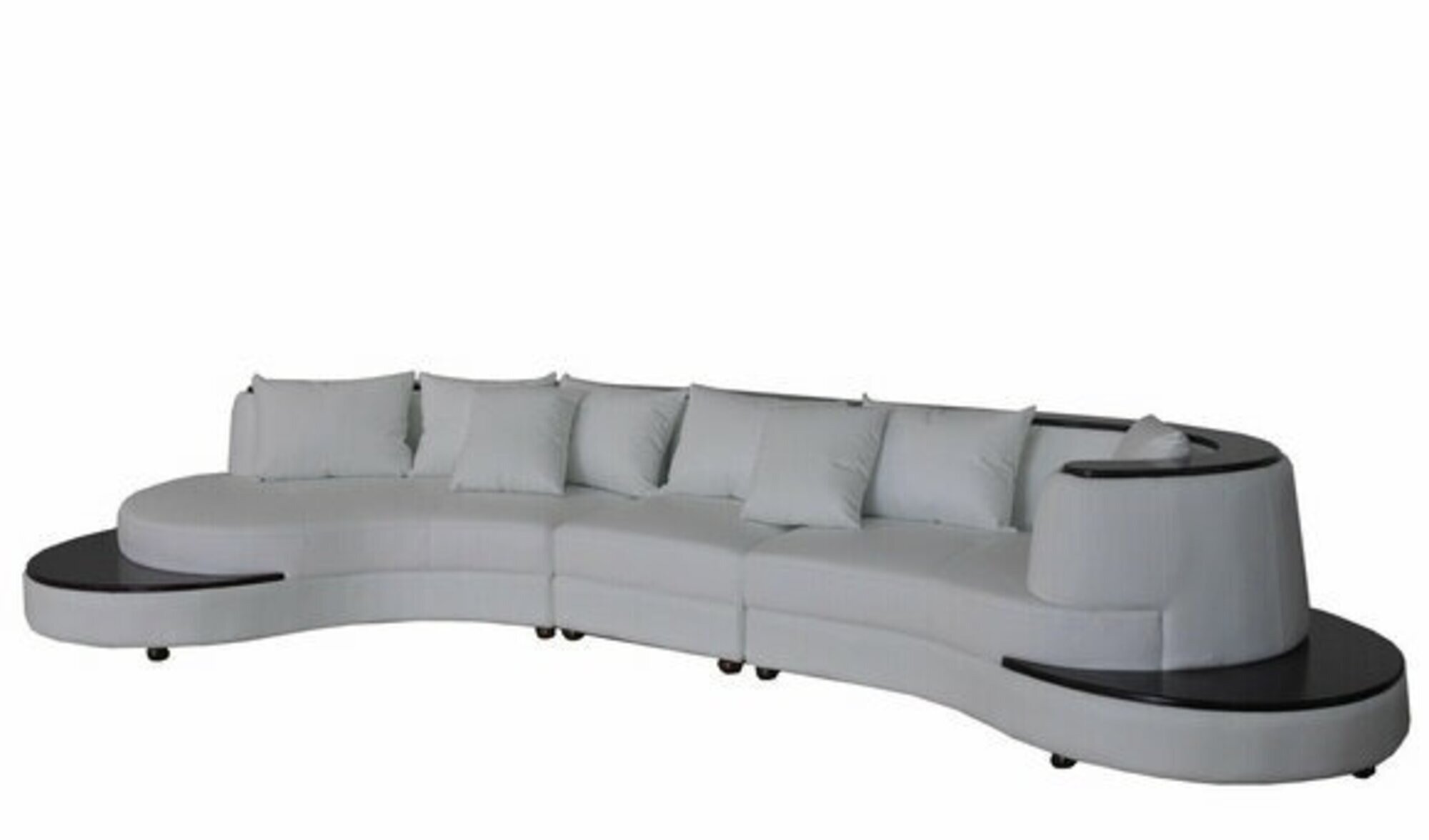 Luxus Wohn Eck Leder Garnitur Polster XXL Big Sofa mit USB UForm Ecke Landschaft