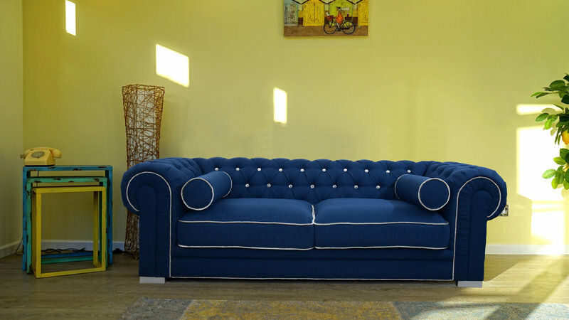 Chesterfield Sofa 3 SITZER Polster Designer Couchen Sofas Garnitur SL