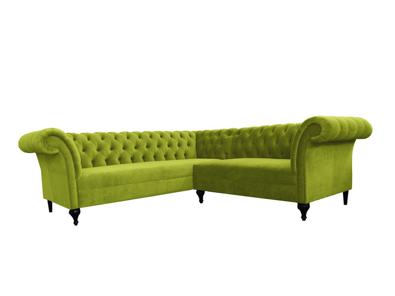 Chesterfield Ecksofa Eckcouch Designer Sofa Couch Samt Ledersofa SLIII