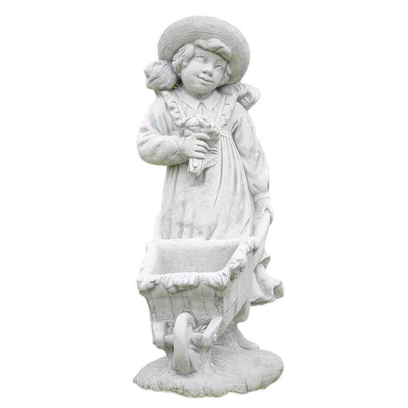 Stein Blumentopf Skulptur Topf Pflanzgefäß Blumenkasten Kübel Blumentopf 2040