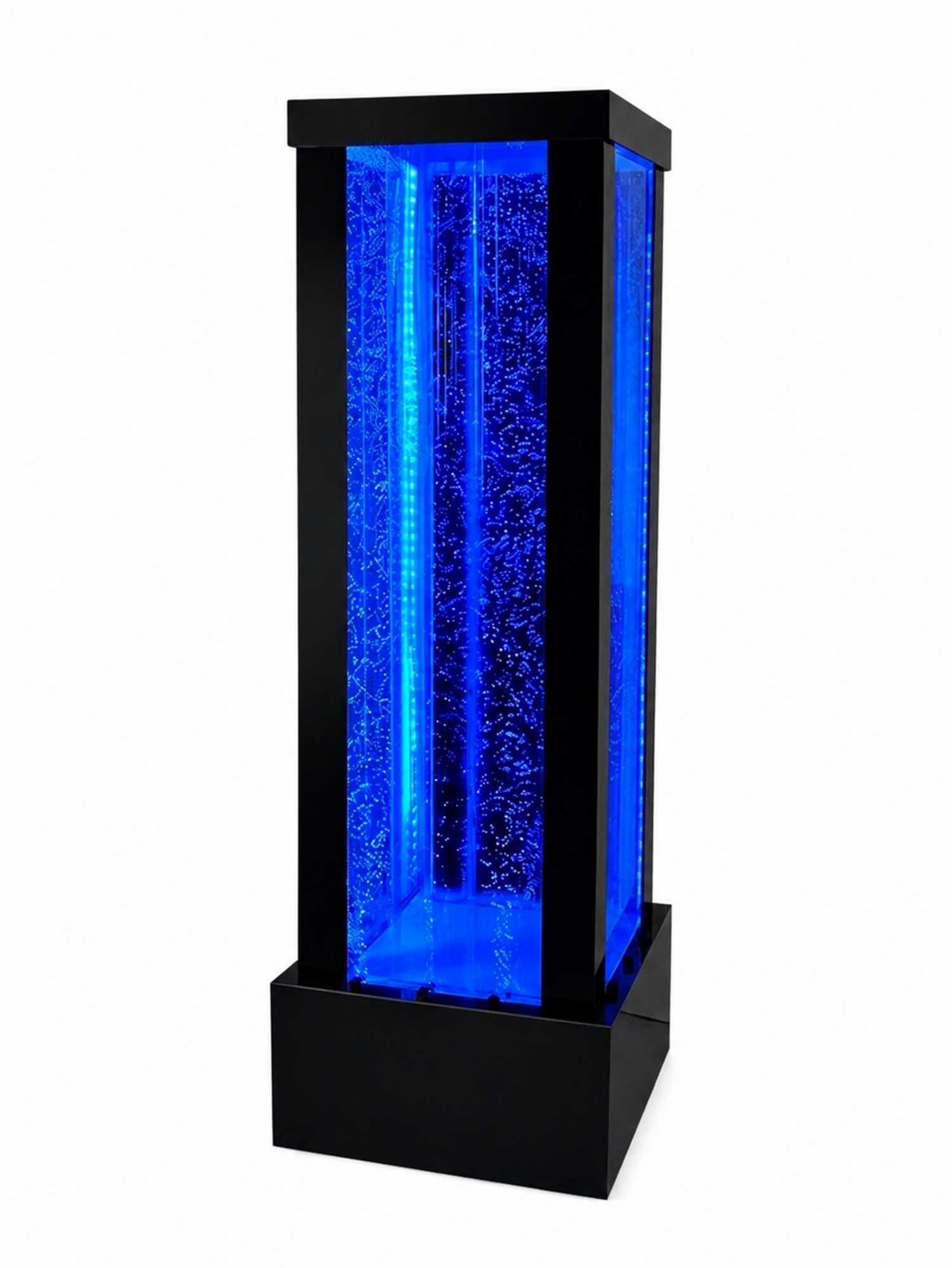 Luxus Säule Wassersäulen Wasser Wand Säulen 200cm Edelstahl wohnzimmer Club Led