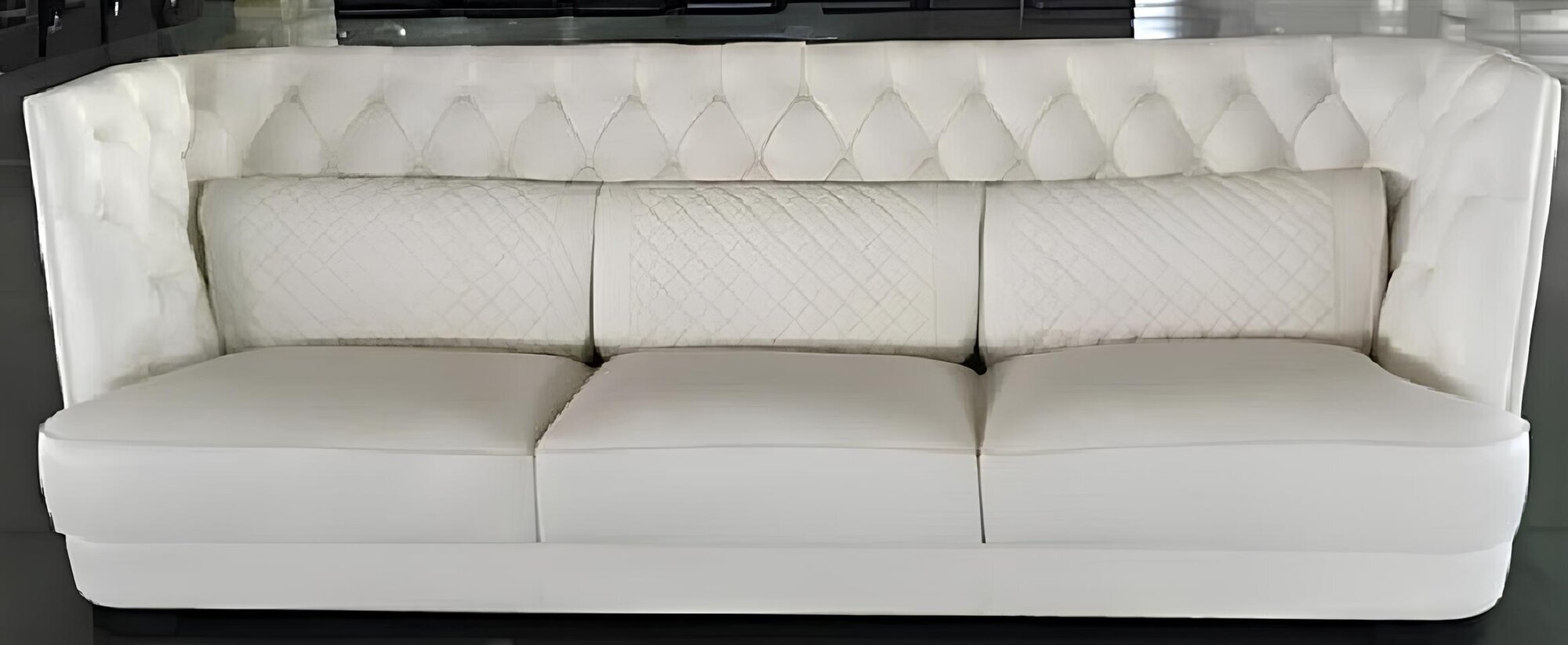 Chesterfield Couch Polster Leder Sofa 3 Sitzer Klassische Couchen B35 Neu