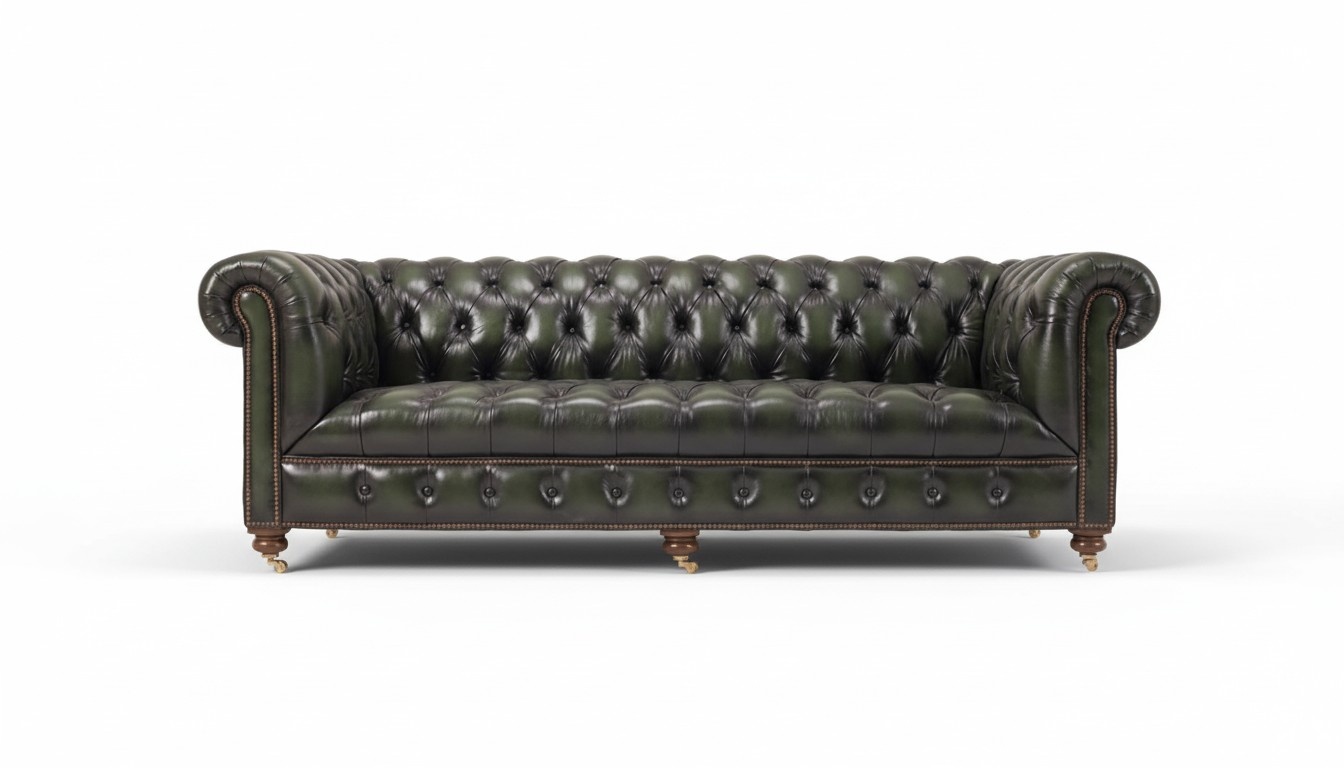 100% Echtes Leder Chesterfield Couch Polster Garnitur Sofa 3 Sitz Sofas jvmoebel