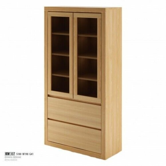 Moderne Vitrinen Schrank Vitrine Handarbeit Vollholz Schränke Massiv Holz Eiche