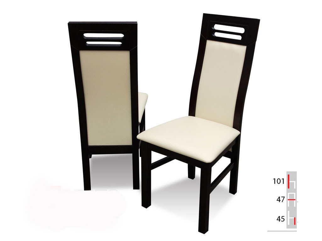 MASSIVHOLZ STUHL ESSZIMMERSTUHL DESIGNER LEDER STUHL STÜHLE