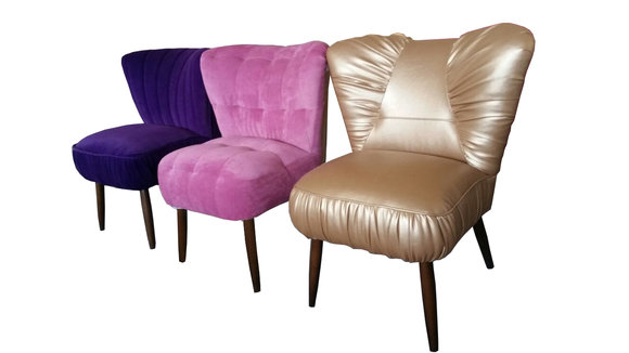 Designer Sessel Muffin Stuhl Polster Chaise Lounge Hocker Stühle Chesterfield