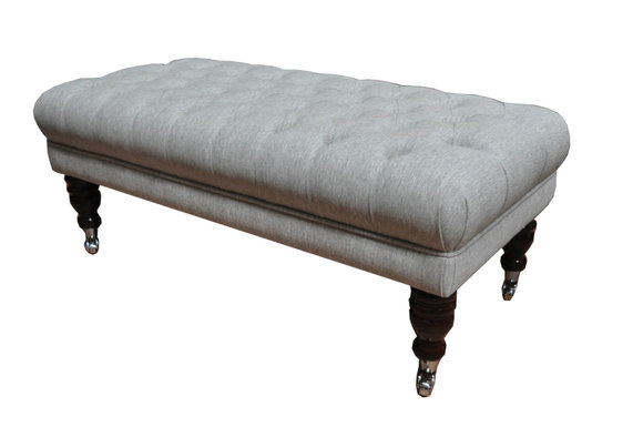 Chesterfield Hocker Pouf Fußhocker Beistellhocker Designer Polster Ottoman