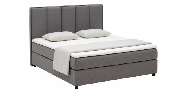 Continental Boxspring Bett Betten Polster Hoch Doppel Leder Textil Bett Neu M202