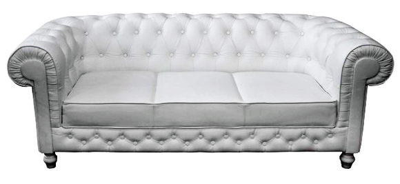 Chesterfield Couch Sofa Garnitur 3 Sitzer Polster Leder Sofas Couchen