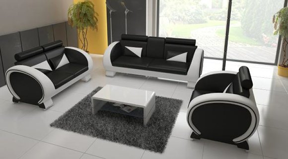 Sofa 3 Sitz Couch Designer Polster Sofas 3 Sitzer Lounge Club Sofort lieferbar VIGO