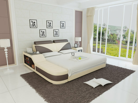 Designer Bett Polsterbett Luxusbett Doppelbett Ehebett Betten 140/160/180/200 LB8817