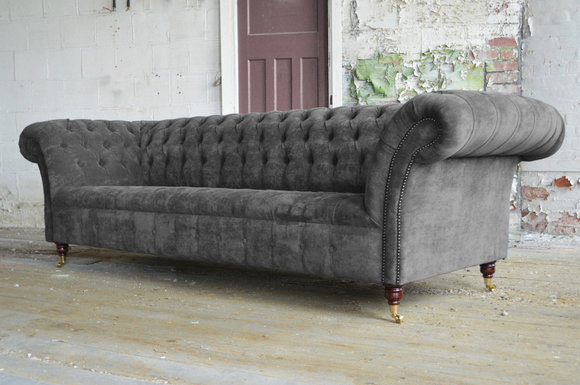 Chesterfield XXL Big Sofa Couch 4 Sitzer Polster Sofas Couchen Garnitur