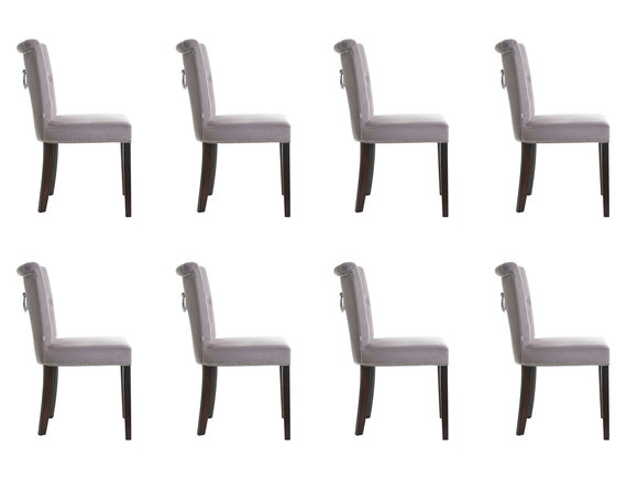 8x Design Polster Sitz Stühle Stuhl Seht Garnitur Sessel Lounge Club Set