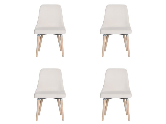 4x Design Polster Sitz Stühle Stuhl Seht Garnitur Sessel Lounge Club Set